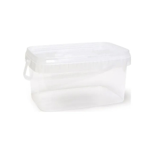 Seau transparent rectangulaire 10L