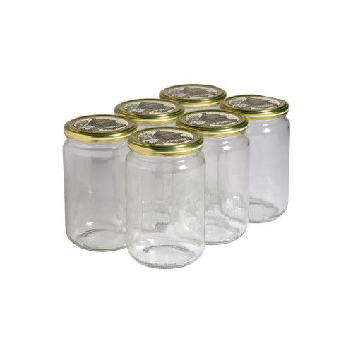 300 pots verre 1kg (750ml) avec couvercles TO82