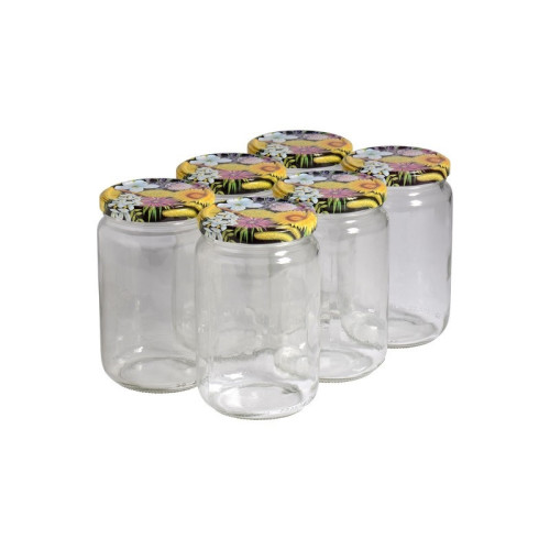 300 pots verre 1kg (750ml) avec couvercles TO82