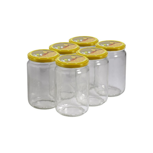 300 pots verre 1kg (750ml) avec couvercles TO82