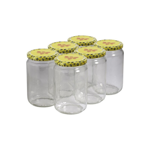 300 pots verre 1kg (750ml) avec couvercles TO82