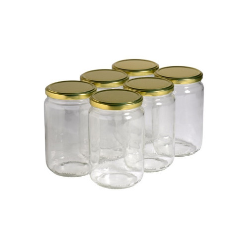 300 pots verre 1kg (750ml) avec couvercles TO82