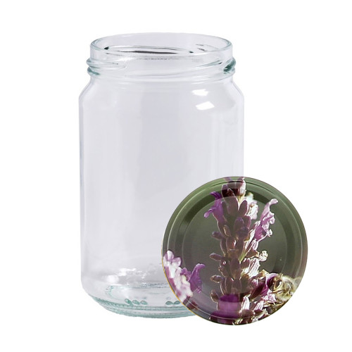 300 pots verre 1kg (750ml) avec couvercles TO82