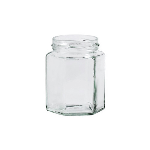 200 pots verre hexagonaux 250g (190 ml) TO58