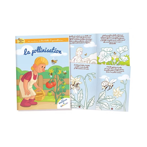 La pollinisation - Histoire à colorier