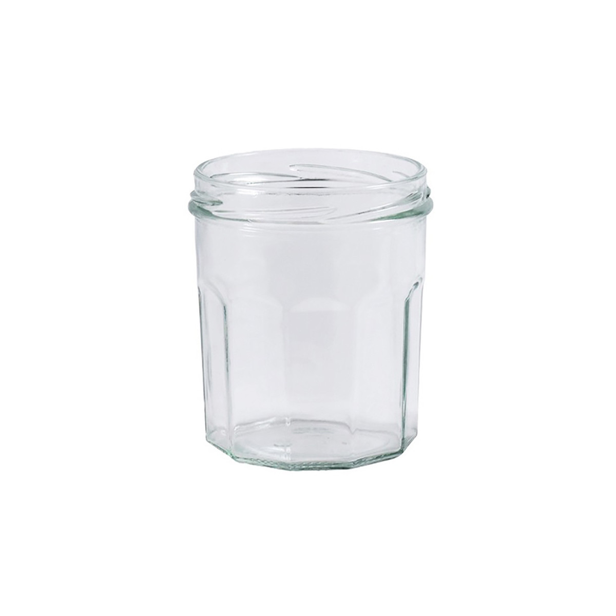 200 pots verre facettes...