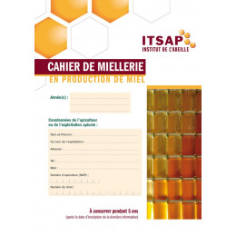 Cahier de miellerie en production de miel