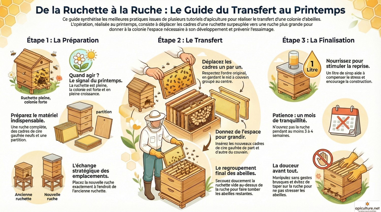 infographie transfert ruchette ruche