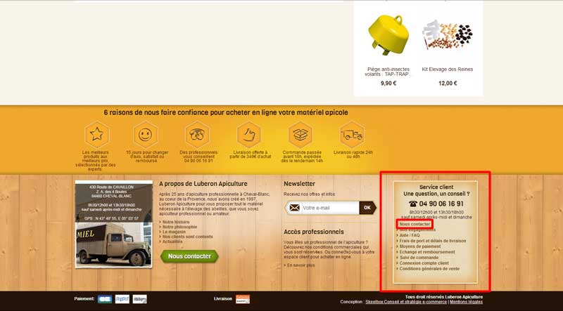 Screenshot de la page d'accueil n°4
