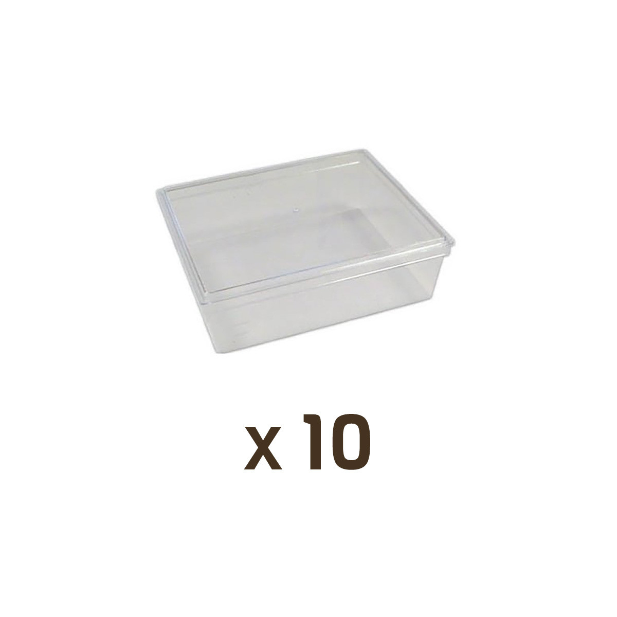 Lot de 10 boîtes à section pour sections 105 x 130 mm